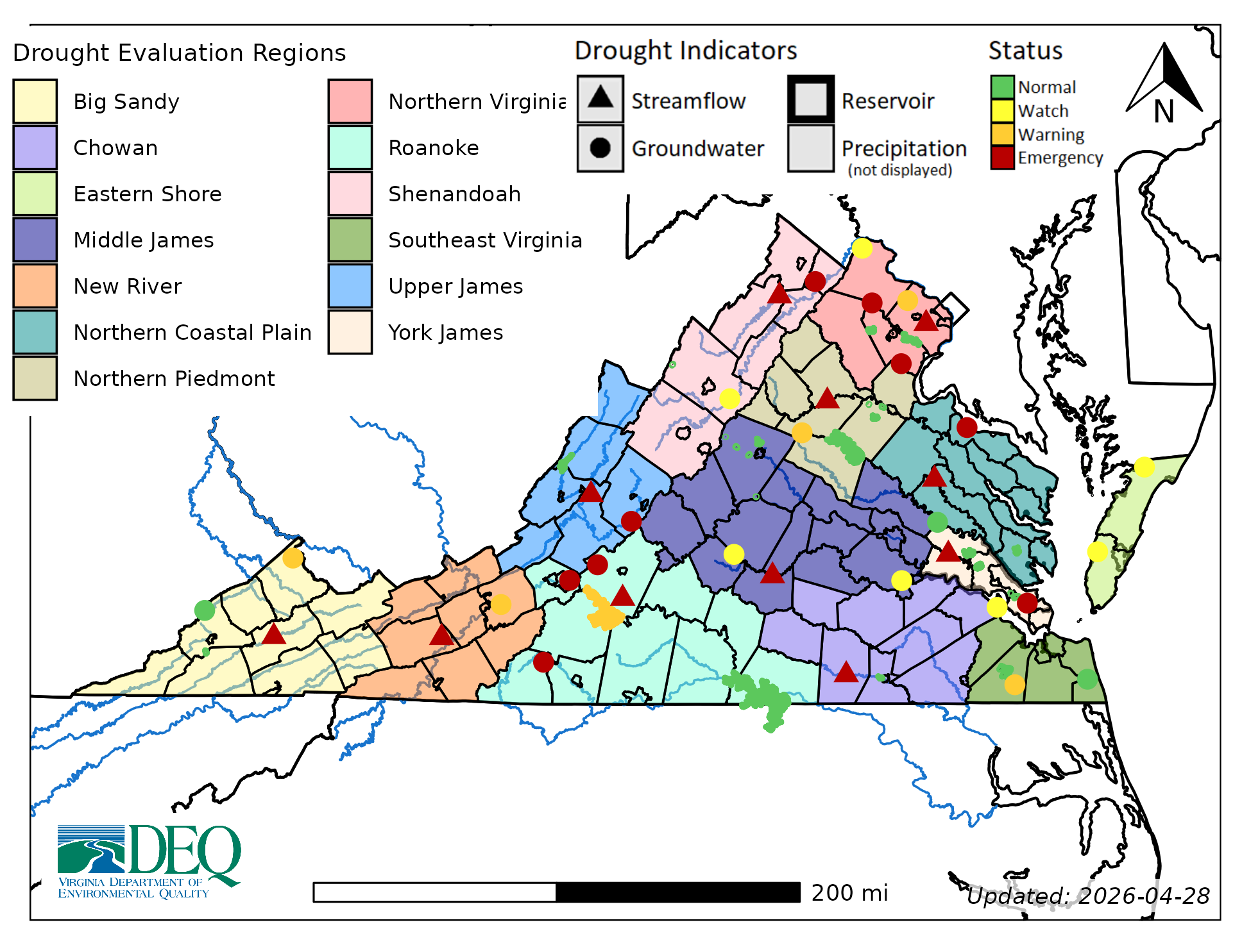 Drought Regional Indicator Map