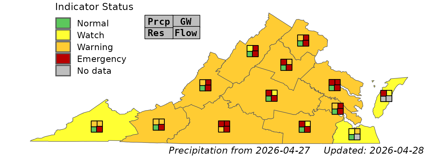 Current Drought Conditions Map